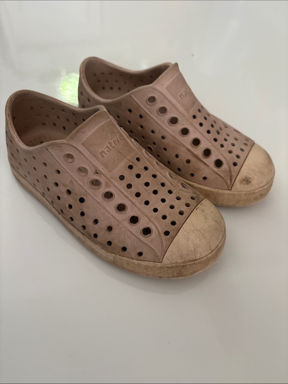 Native Women's Jefferson Slip-On Sneakers in Blush